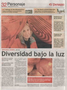 el peruano news article of Grimanesa Amoros Racimo